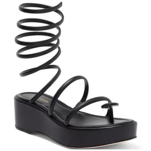 cult gaia Shoes - Cult Gaia Alba platform sandal black